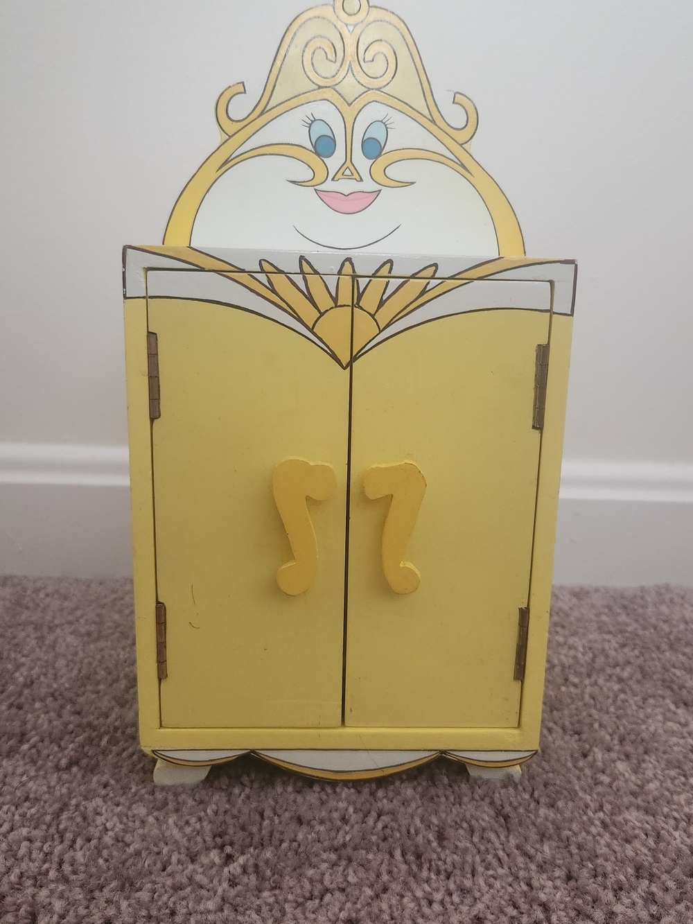 Vintage Schmid Disney Beauty and the Beast Musical Wardrobe Jewelry Box